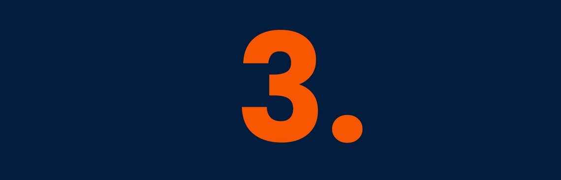 Number 3 Orange